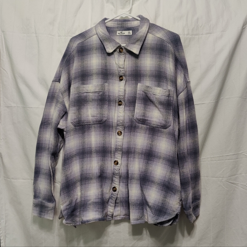 Any Item $10- Send an Offer (Purses Excluded)- Multi shade Blue flannel jacket